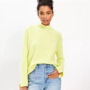 🎁Bundle of 3 LOFT Ribbed Mock Sweaters- Large